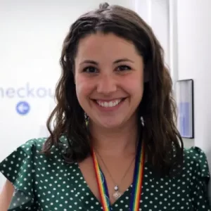 woman smiling at camera